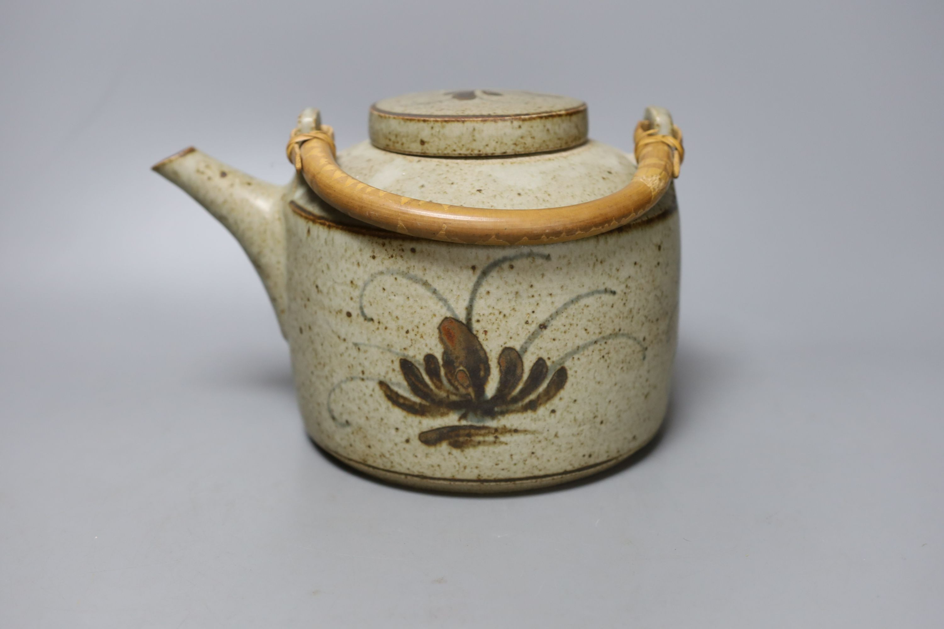 David Leach, studio pottery kettle, post 1956 - 16cm tall